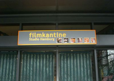 Studio Hamburg Film Kantine Leuchtkasten